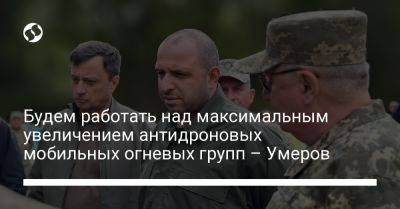 Рустем Умеров - Николай Олещук - Будем работать над максимальным увеличением антидроновых мобильных огневых групп – Умеров - liga.net - Украина