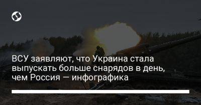 Сергей Баранов - ВСУ заявляют, что Украина стала выпускать больше снарядов в день, чем Россия — инфографика - liga.net - Россия - Украина