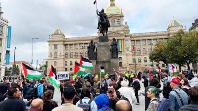 Ян Липавский - В Праге прошел митинг в поддержку мирных жителей Палестины: видео - vinegret.cz - Израиль - Чехия - Палестина - Прага