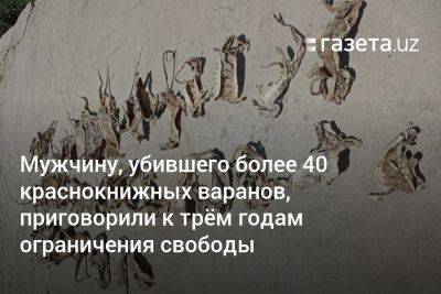 Мужчину, убившего 43 краснокнижных варана, приговорили к трём годам ограничения свободы - gazeta.uz - Узбекистан