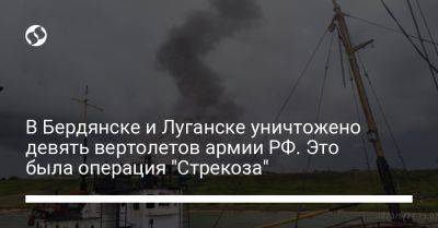 В Бердянске и Луганске уничтожено девять вертолетов армии РФ. Это была операция "Стрекоза" - liga.net - Россия - Украина - Луганск - Бердянск