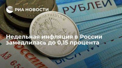 Росстат: недельная инфляция с 10 по 16 октября замедлилась с 0,24 до 0,15% - smartmoney.one - Россия