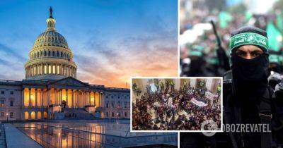 Война в Израиле – в США в здание Капитолия ворвались протестующие – полиция задержала сторонников ХАМАС в Капитолии – видео - obozrevatel.com - США - Вашингтон - Израиль - Египет - Турция - Палестина - Иерусалим - Стамбул - Иордания
