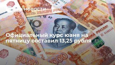 Официальный курс юаня на пятницу составил 13,25 рубля, доллара — 97,31 рубля - smartmoney.one - Россия