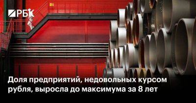 Доля предприятий, недовольных курсом рубля, выросла до максимума за 8 лет - smartmoney.one