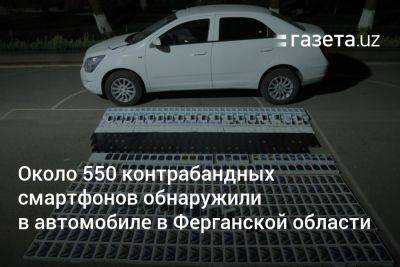 Около 550 контрабандных смартфонов обнаружили в автомобиле в Ферганской области - gazeta.uz - Узбекистан - Ташкент