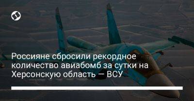 Наталья Гуменюк - Россияне сбросили рекордное количество авиабомб за сутки на Херсонскую область — ВСУ - liga.net - Россия - Украина - Херсон - Херсонская обл.