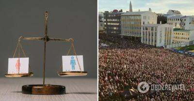 Гендерное равенство - в Исландии прошла первая за 48 лет всеобщая забастовка женщин - obozrevatel.com - КНДР - Туркмения - Исландия - Эритрея - Рейкьявик