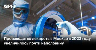 Сергей Собянин - Производство лекарств в Москве в 2023 году увеличилось почти наполовину - smartmoney.one - Москва