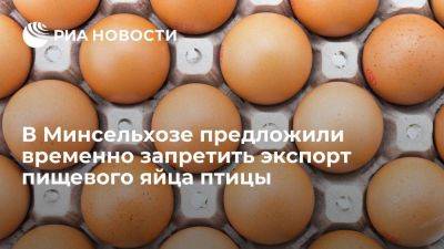 Минсельхоз предложил запретить на 6 месяцев экспорт пищевого яйца птицы - smartmoney.one - Россия - США