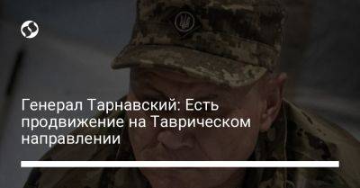 Александр Тарнавский - Генерал Тарнавский: Есть продвижение на Таврическом направлении - liga.net - Украина