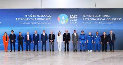 Ильхам Алиев - В Азербайджане прошла торжественная церемония открытия 74-го Международного астронавтического конгресса - dialog.tj - Китай - США - Англия - Казахстан - Италия - Израиль - Узбекистан - Турция - Япония - Киргизия - Индия - Саудовская Аравия - Эмираты - Туркмения - Азербайджан - Баку