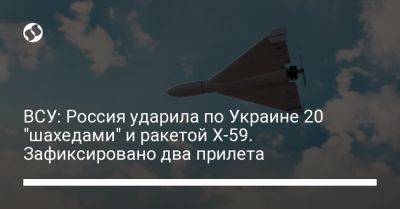 ВСУ: Россия ударила по Украине 20 "шахедами" и ракетой Х-59. Зафиксировано два прилета - liga.net - Россия - Украина - Кременчуг