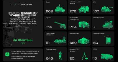 Михаил Федоров - За месяц "Армия дронов" поразила 175 вражеских танков и 245 орудий, — Минцифры - dsnews.ua - Россия - Украина