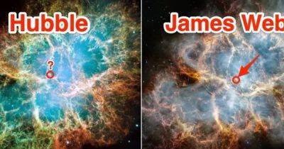 Джеймс Уэбб - Крабовидная туманность от телескопа Уэбб: обнаружено то, чего не увидел телескоп Хаббл (фото) - focus.ua - Украина