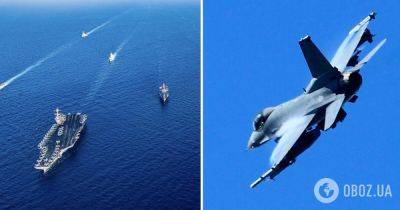Военный самолет США разбился над Средиземным морем – авария самолета ВВС США - obozrevatel.com - США - Израиль - Австралия