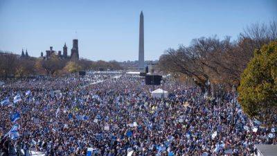 Джо Байден - В Вашингтоне тысячи участников марша выразили солидарность с Израилем - svoboda.org - США - Вашингтон - Израиль - шт.Нью-Джерси - Reuters