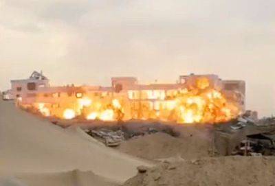 ЦАХАЛ взорвал здание парламента ХАМАС в Газе - видео - apostrophe.ua - Украина - Израиль