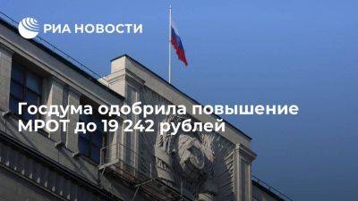 Владимир Путин - Вячеслав Володин - В России с нового года МРОТ повысится до 19 242 рублей - smartmoney.one - Россия