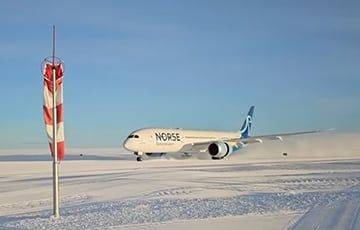 Sky News - В Антарктиде впервые в истории приземлился пассажирский самолет Boeing 787 - charter97.org - Норвегия - Белоруссия - Антарктида