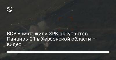 ВСУ уничтожили ЗРК оккупантов Панцирь-С1 в Херсонской области – видео - liga.net - Украина - Херсонская обл.