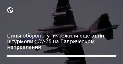 Александр Тарнавский - Силы обороны уничтожили еще один штурмовик Су-25 на Таврическом направлении - liga.net - Россия - Украина