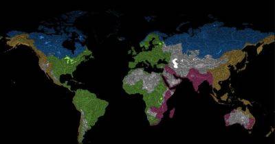 Большую часть России окрасили в желто-синий: ученые создали самую полную карту рек мира (фото) - focus.ua - Россия - США - Сирия - Украина - Австралия - Мексика - Канада - Исландия - Эфиопия