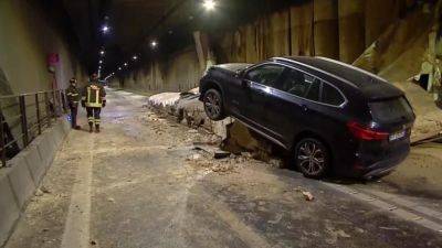 Непогода обрушила автомобильный туннель в Италии - ru.euronews.com - Италия
