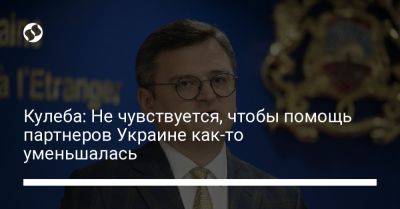 Дмитрий Кулеба - Кулеба: Не чувствуется, чтобы помощь партнеров Украине как-то уменьшалась - liga.net - Россия - Украина - Киев - Израиль - Германия