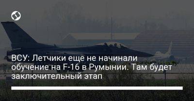 Юрий Игнат - ВСУ: Летчики еще не начинали обучение на F-16 в Румынии. Там будет заключительный этап - liga.net - США - Украина - Румыния - Голландия