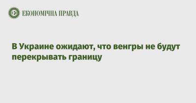 Андрей Демченко - В Украине ожидают, что венгры не будут перекрывать границу - epravda.com.ua - Украина - Венгрия