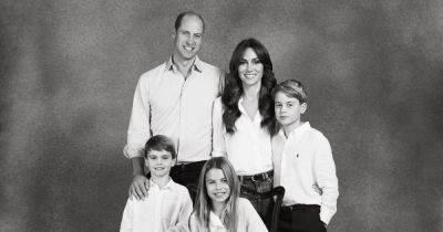 принц Уильям - Кейт Миддлтон - принц Джордж - принц Луи - принцесса Шарлотта - Кейт Миддлтон и принц Уильям представили рождественский портрет с детьми (фото) - focus.ua - Украина - Англия
