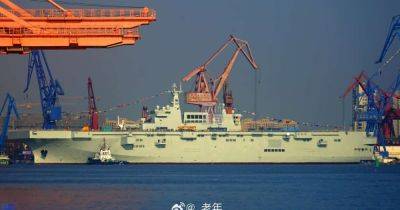 Китай спустил на воду четвертый десантный корабль Type 075 LHD (фото) - focus.ua - Китай - Украина - Израиль - Камбоджа - Шанхай - Тайвань - Вмс