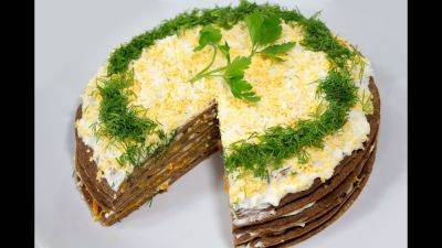 Его съедают в первые минуты застолья: рецепт нежного печеночного торта с морковью и луком - hyser.com.ua - Украина