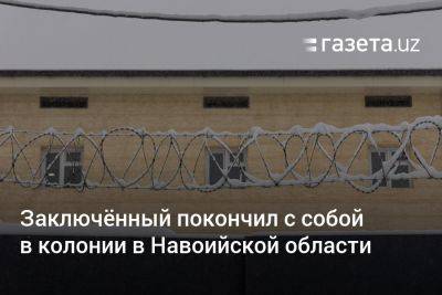 Заключённый покончил с собой в колонии в Навоийской области - gazeta.uz - Узбекистан - Навоийской обл.