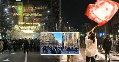 Александр Вучич - Протесты в Белграде – фото и видео – протестующие начали блокаду движения – выборы в Сербии | OBOZ.UA - obozrevatel.com - Сербия - Белград