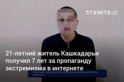 21-летний житель Кашкадарьи получил 7 лет за пропаганду экстремизма в интернете - gazeta.uz - Сирия - Казахстан - Узбекистан - Алма-Ата