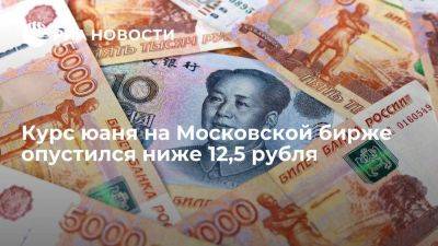 Курс юаня расчетами "завтра" снизился на десять копеек, до 12,50 рубля - smartmoney.one
