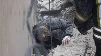 Как в Харькове из-под завалов вытащили мужчину — видео ГСЧС - objectiv.tv - Украина - Харьков - Гсчс