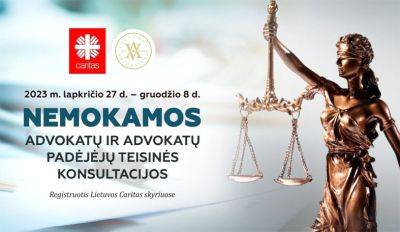 Бесплатные юридические консультации от Caritas - obzor.lt - Литва