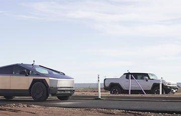 Porsche - Новейший Tesla Cybertruck сравнили с электропикапом Hummer в заезде по прямой - charter97.org - Белоруссия