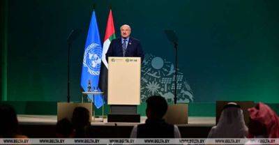 Aleksandr Lukashenko - Lukashenko slams conflicts, wars at climate change summit in Dubai - udf.by - Belarus - Ukraine - Iraq - Afghanistan
