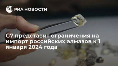 Александр Панкин - Страны G7 представят ограничения на импорт алмазов из РФ к 1 января 2024 года - smartmoney.one - Москва - Россия - Япония