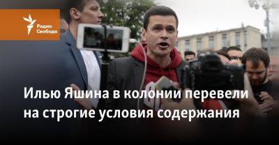 Илья Яшин - Михаил Бирюков - Илью Яшина в колонии перевели на строгие условия содержания - svoboda.org - Россия