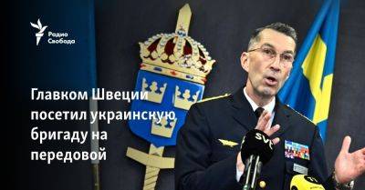 Рустем Умеров - Главком Швеции посетил украинскую бригаду на передовой - svoboda.org - Россия - Украина - Киев - Швеция