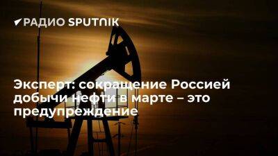 Александр Новак - Эксперт: сокращение Россией добычи нефти в марте – это предупреждение - smartmoney.one - Москва - Россия