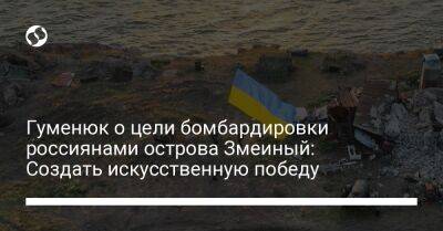 Наталья Гуменюк - Гуменюк о цели бомбардировки россиянами острова Змеиный: Создать искусственную победу - liga.net - Россия - Украина