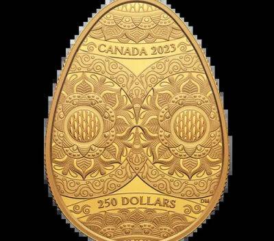 Елизавета II - В Канаде выпустили золотую монету в виде украинской писанки - unn.com.ua - США - Украина - Киев - Англия - Канада