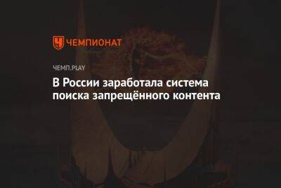 В России заработала система поиска запрещённого контента - championat.com - Россия