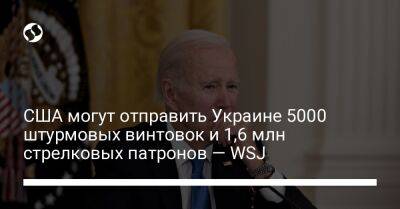 США могут отправить Украине 5000 штурмовых винтовок и 1,6 млн стрелковых патронов — WSJ - liga.net - Россия - США - Украина - Франция - Иран - Йемен - Тегеран